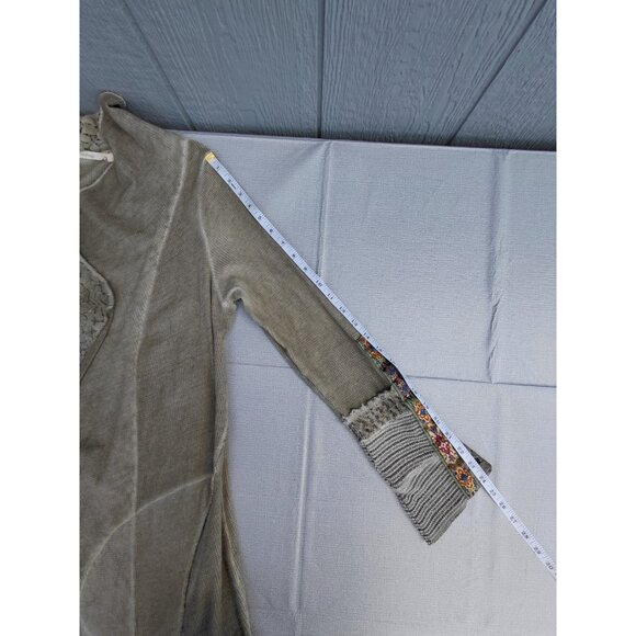 Soft Surroundings Cadence Topper Waterfall Cardigan Sm Floral Lace Embroidered - Picture 8 of 9